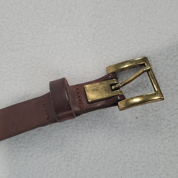 Ralph Lauren brown leather braided belt Size 32 1/2" - 35" - Picture 9 of 10